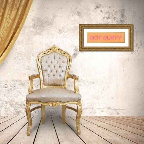 Got Surf Gold Ornate Wood Framed Art Print with Double Matting by Marrott, Stephanie