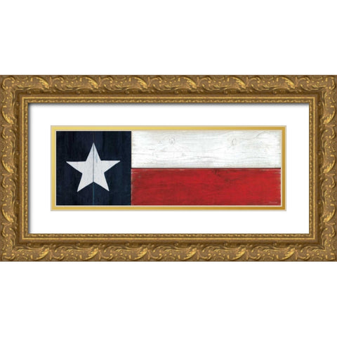Texas Gold Ornate Wood Framed Art Print with Double Matting by Marrott, Stephanie