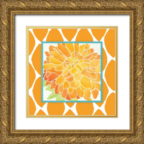 Modern Flower IV Gold Ornate Wood Framed Art Print with Double Matting by Marrott, Stephanie