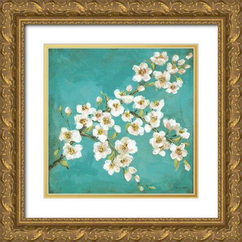 Spring Blossoms II Gold Ornate Wood Framed Art Print with Double Matting by Marrott, Stephanie