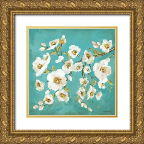 Spring Blossoms II Gold Ornate Wood Framed Art Print with Double Matting by Marrott, Stephanie