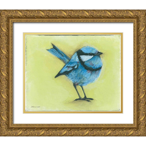 Blue Boy Gold Ornate Wood Framed Art Print with Double Matting by Marrott, Stephanie