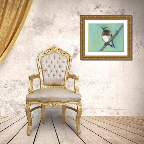 Taking A Rest Gold Ornate Wood Framed Art Print with Double Matting by Marrott, Stephanie