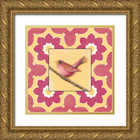 Show Off in Yellow Gold Ornate Wood Framed Art Print with Double Matting by Marrott, Stephanie