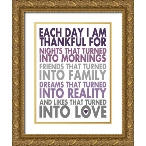 Each Day Gold Ornate Wood Framed Art Print with Double Matting by Marrott, Stephanie