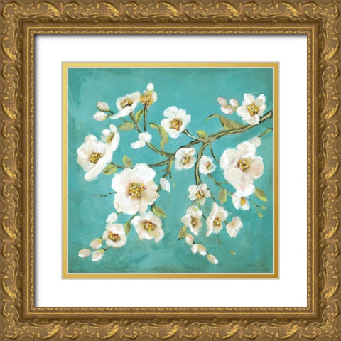 Spring Blossoms II Gold Ornate Wood Framed Art Print with Double Matting by Marrott, Stephanie