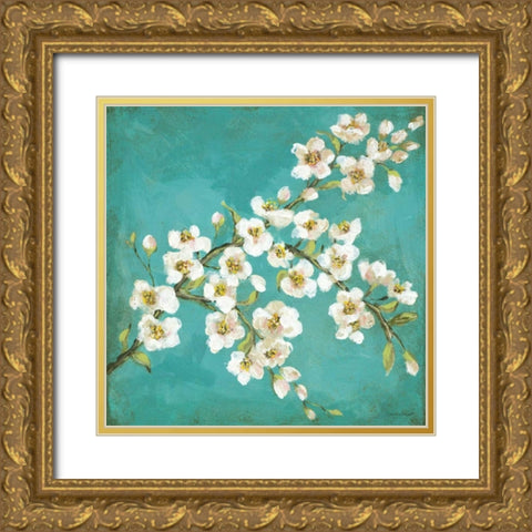 Spring Blossoms I Gold Ornate Wood Framed Art Print with Double Matting by Marrott, Stephanie
