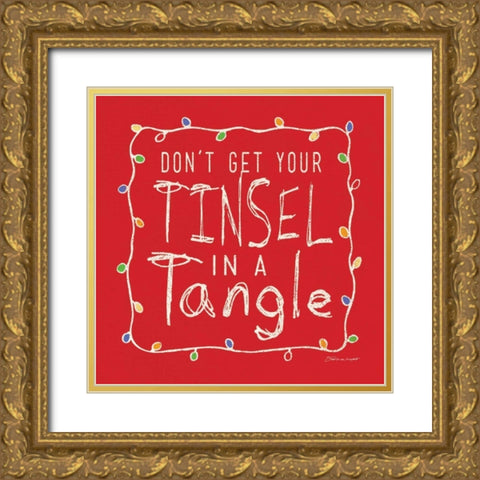 Tinsel Gold Ornate Wood Framed Art Print with Double Matting by Marrott, Stephanie