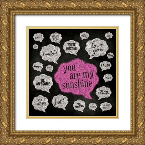 Inner Thoughts I Gold Ornate Wood Framed Art Print with Double Matting by Marrott, Stephanie