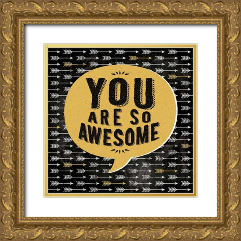 Awesome Gold Ornate Wood Framed Art Print with Double Matting by Marrott, Stephanie