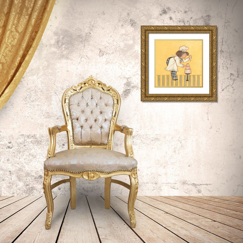 Pastry Chef Gold Ornate Wood Framed Art Print with Double Matting by Marrott, Stephanie