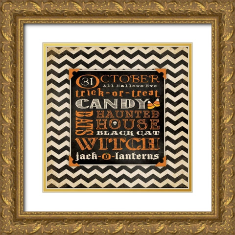Gold Ornate Wood Framed Art Print with Double Matting by Marrott, Stephanie