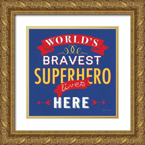Worlds Greatest Gold Ornate Wood Framed Art Print with Double Matting by Marrott, Stephanie