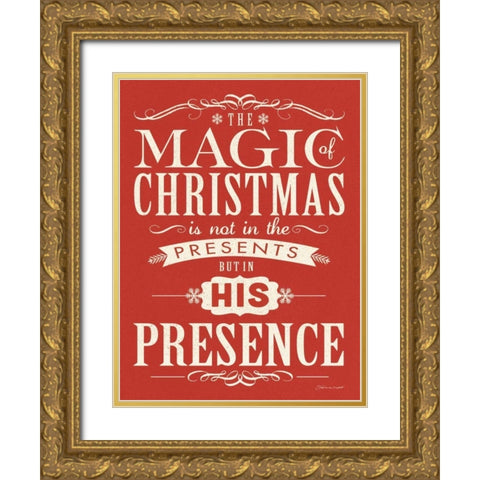 Presence Gold Ornate Wood Framed Art Print with Double Matting by Marrott, Stephanie