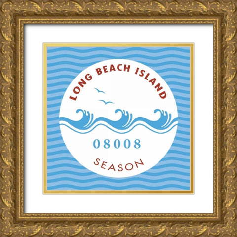 Long Beach Island I Gold Ornate Wood Framed Art Print with Double Matting by Marrott, Stephanie
