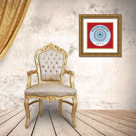 Seaside Heights I Gold Ornate Wood Framed Art Print with Double Matting by Marrott, Stephanie