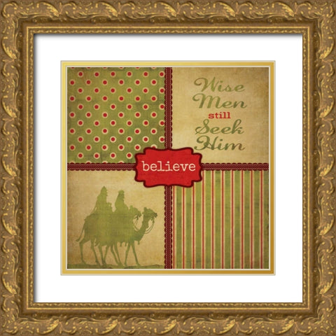 Wisemen Still Seek Gold Ornate Wood Framed Art Print with Double Matting by Marrott, Stephanie