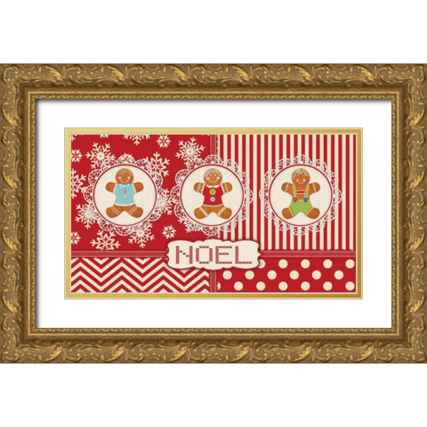 Gingerbread II Gold Ornate Wood Framed Art Print with Double Matting by Marrott, Stephanie