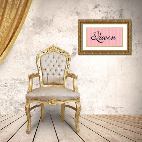 Queen Gold Ornate Wood Framed Art Print with Double Matting by Marrott, Stephanie