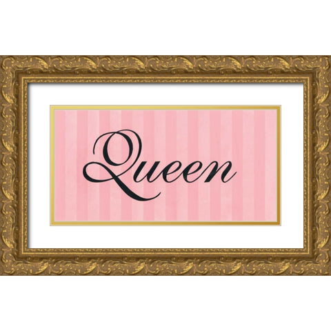 Queen Gold Ornate Wood Framed Art Print with Double Matting by Marrott, Stephanie