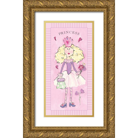 Princess Gold Ornate Wood Framed Art Print with Double Matting by Marrott, Stephanie