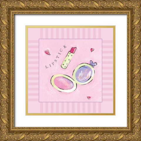 Lipstick Gold Ornate Wood Framed Art Print with Double Matting by Marrott, Stephanie