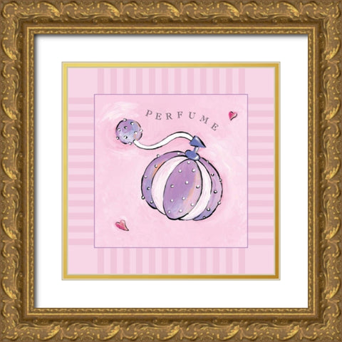 Perfume Gold Ornate Wood Framed Art Print with Double Matting by Marrott, Stephanie