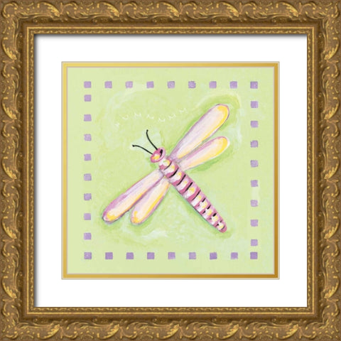 Hummm Gold Ornate Wood Framed Art Print with Double Matting by Marrott, Stephanie