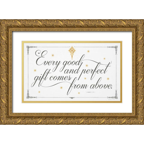Perfect Gift Gold Ornate Wood Framed Art Print with Double Matting by Marrott, Stephanie