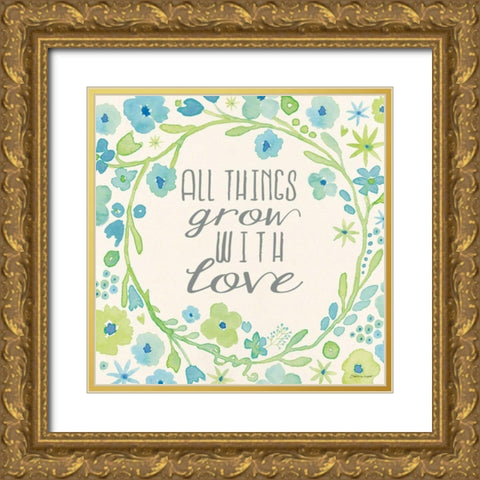 All Things Gold Ornate Wood Framed Art Print with Double Matting by Marrott, Stephanie