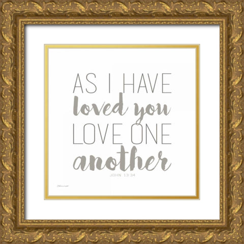 Loved You Gold Ornate Wood Framed Art Print with Double Matting by Marrott, Stephanie