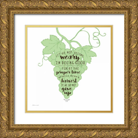 Harvest Gold Ornate Wood Framed Art Print with Double Matting by Marrott, Stephanie