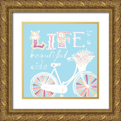 Beautiful Ride Gold Ornate Wood Framed Art Print with Double Matting by Marrott, Stephanie