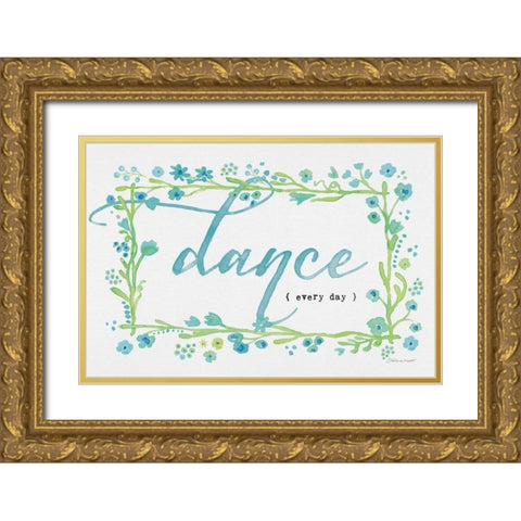 Dance Gold Ornate Wood Framed Art Print with Double Matting by Marrott, Stephanie