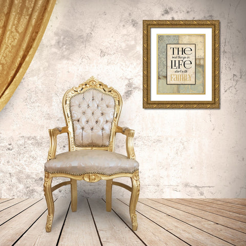 The Best Things Gold Ornate Wood Framed Art Print with Double Matting by Marrott, Stephanie
