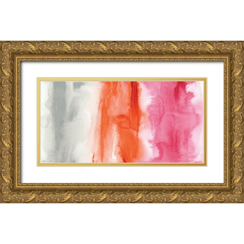 Tri-Color Washes Gold Ornate Wood Framed Art Print with Double Matting by Marrott, Stephanie