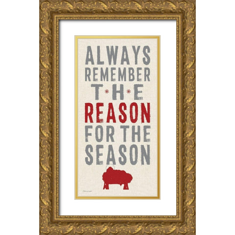 The Reason Gold Ornate Wood Framed Art Print with Double Matting by Marrott, Stephanie