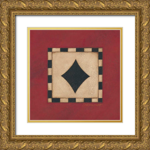 Diamond Gold Ornate Wood Framed Art Print with Double Matting by Marrott, Stephanie