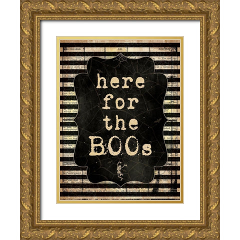Boos Gold Ornate Wood Framed Art Print with Double Matting by Marrott, Stephanie