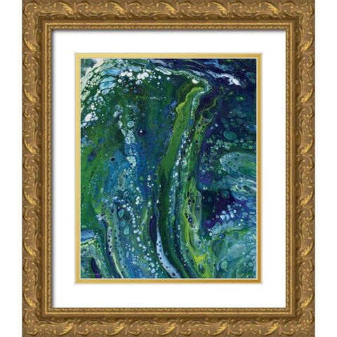 Cool Waters Gold Ornate Wood Framed Art Print with Double Matting by Marrott, Stephanie