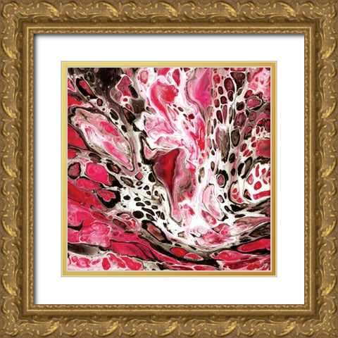 Red Riot Gold Ornate Wood Framed Art Print with Double Matting by Marrott, Stephanie