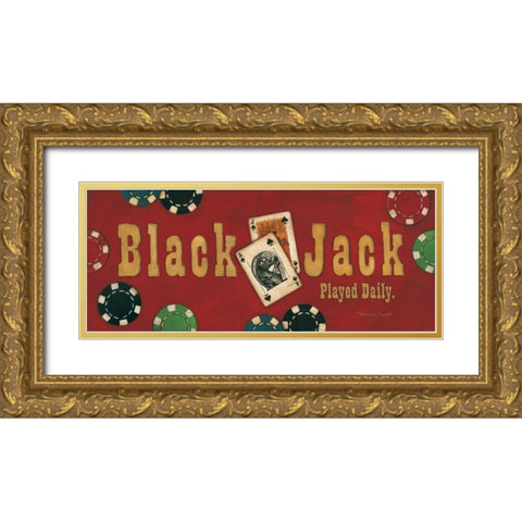 Black Jack Gold Ornate Wood Framed Art Print with Double Matting by Marrott, Stephanie