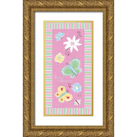 Imagine and Discover Gold Ornate Wood Framed Art Print with Double Matting by Marrott, Stephanie