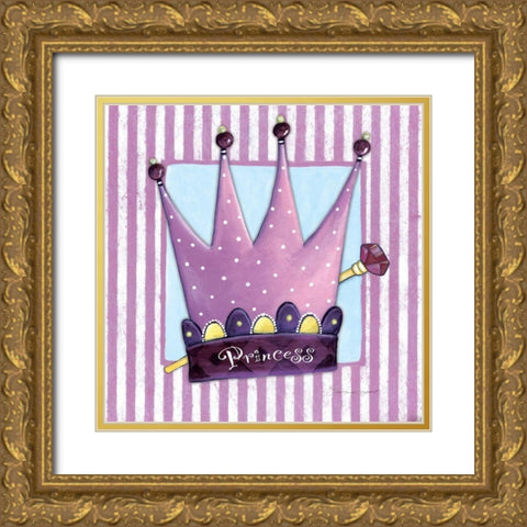 Princess Gold Ornate Wood Framed Art Print with Double Matting by Marrott, Stephanie
