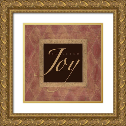 Scatter Joy Gold Ornate Wood Framed Art Print with Double Matting by Marrott, Stephanie