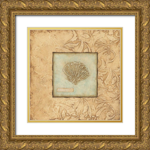 Scallop Gold Ornate Wood Framed Art Print with Double Matting by Marrott, Stephanie