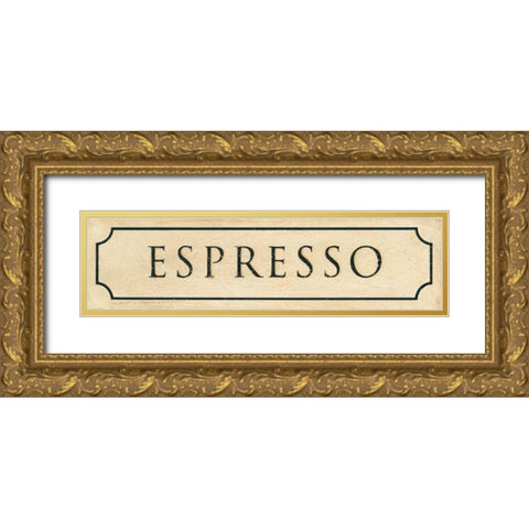 Espresso Gold Ornate Wood Framed Art Print with Double Matting by Marrott, Stephanie
