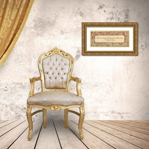 Hopes and Dreams Gold Ornate Wood Framed Art Print with Double Matting by Marrott, Stephanie