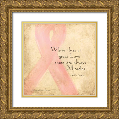 Where There Is Great Love Gold Ornate Wood Framed Art Print with Double Matting by Marrott, Stephanie