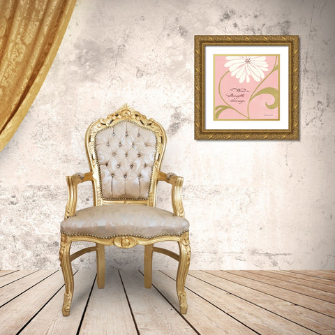 Wisdom Strength Courage Gold Ornate Wood Framed Art Print with Double Matting by Marrott, Stephanie
